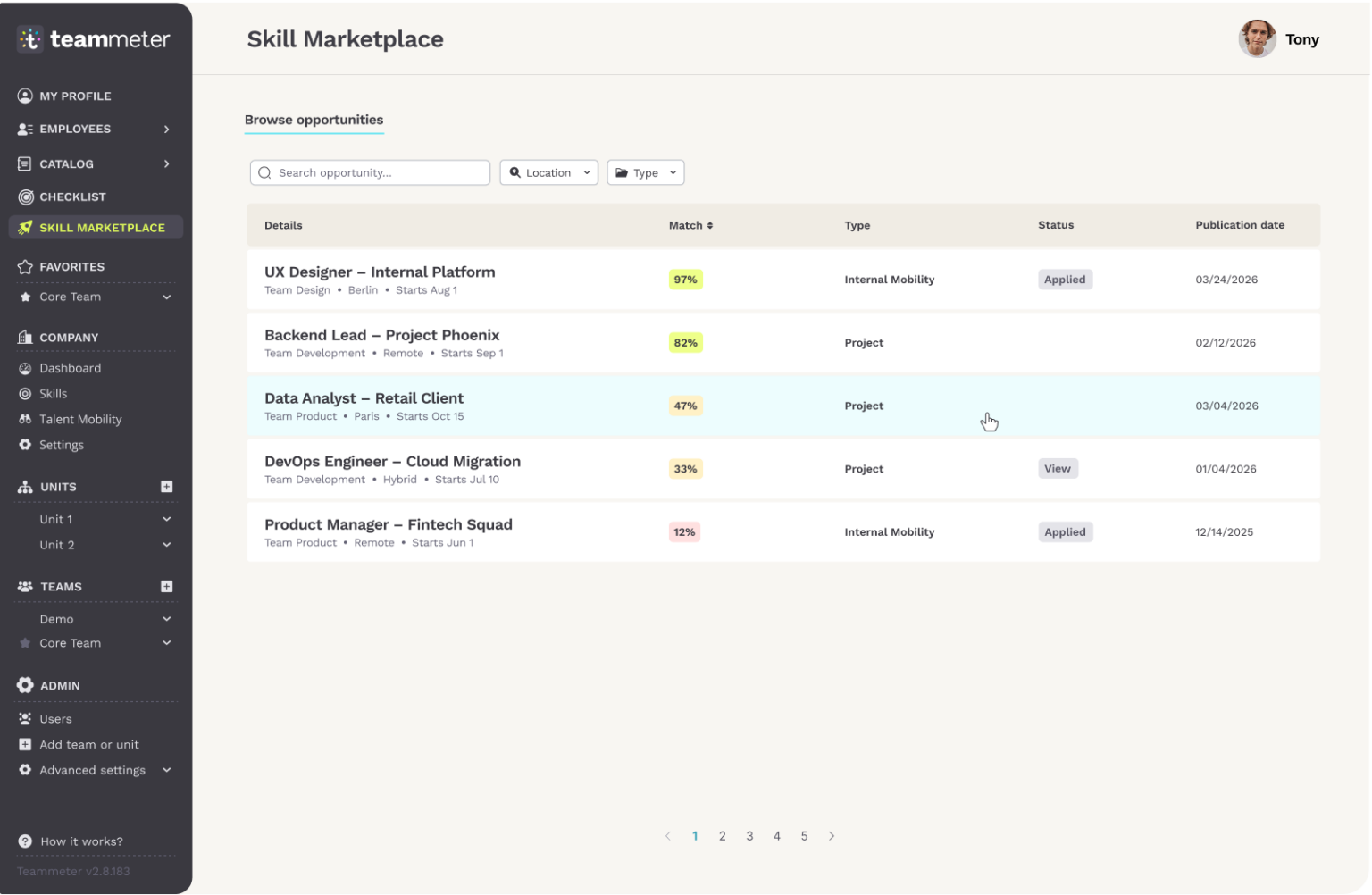 The Best Talent Marketplace Software in 2026 - Teammeter
